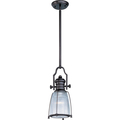 Maxim Hi-Bay 1-Light 9" Wide Bronze Pendant Light 25002CLBZ